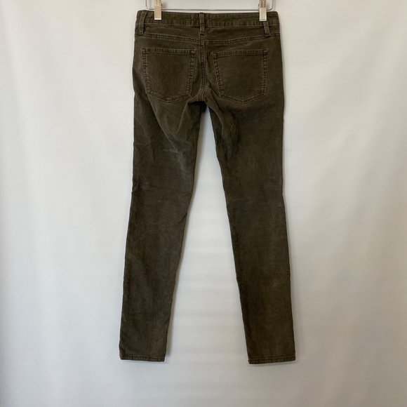 Roxy Womens Juniors Size 0 Corduroy Pants Low Rise Skinny Leg Zip Fly Pockets - Picture 6 of 11
